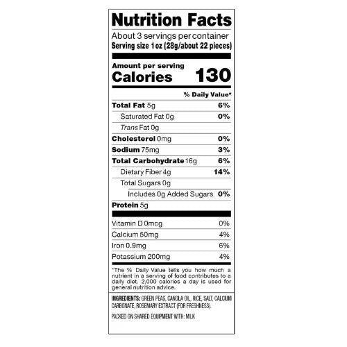 Harvest Snaps Baked Green Pea Snacks - 3.3 oz