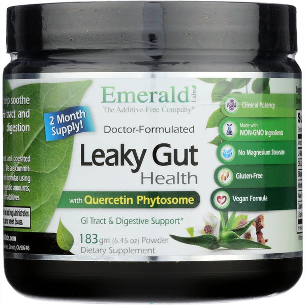 Emerald Labs Leaky Gut Health – GI Tract & Digestive Support Powder - 6.45 Ounce