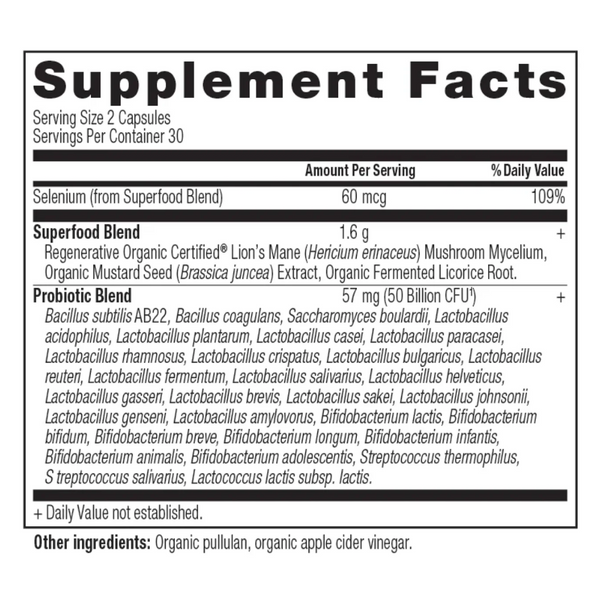 Gut Recovery Probiotics 60 Caps