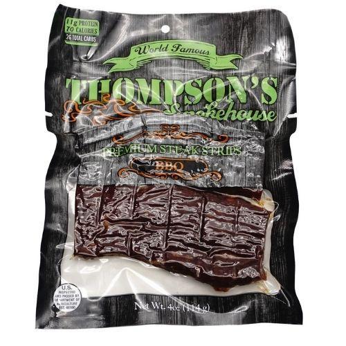 Thompson's Smokehouse Premium Steak Strips, BBQ Flavor-4 oz