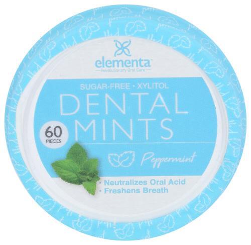 Elementa Dental Mints Peppermint 60 ct