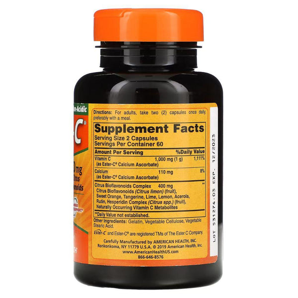 Ester-C with Citrus Bioflavonoid - 500 mg - 120 Capsules