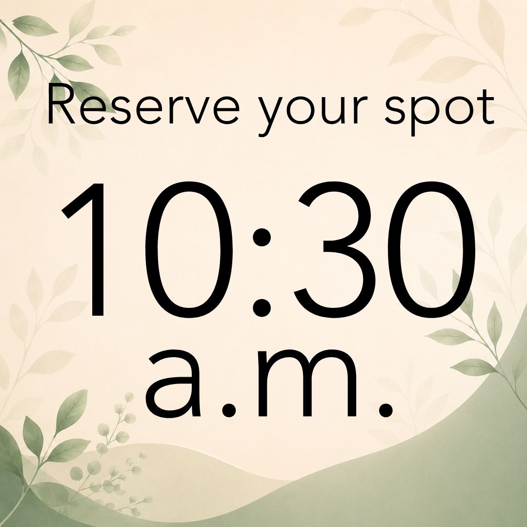 Ear Treatment with Lori 10:30 - 11:00 a.m.