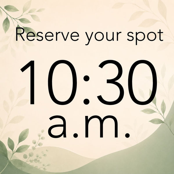 Ear Treatment with Lori 10:30 - 11:00 a.m.