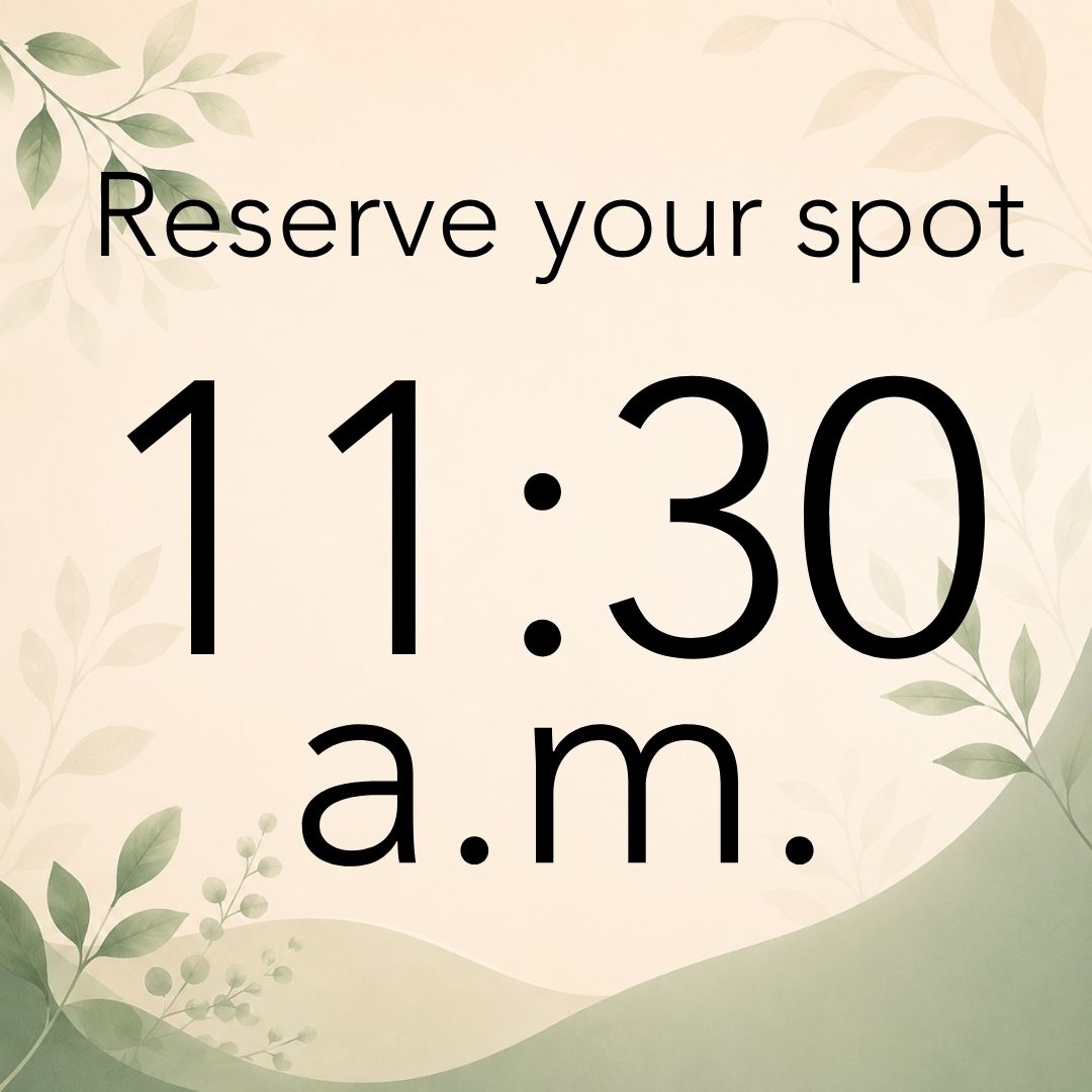 Ear Treatment with Lori 11:30 a.m. - 12:00 p.m.