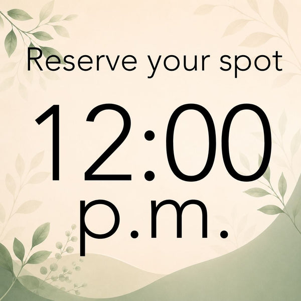 Ear Treatment with Lori 12:00 - 12:30 p.m.