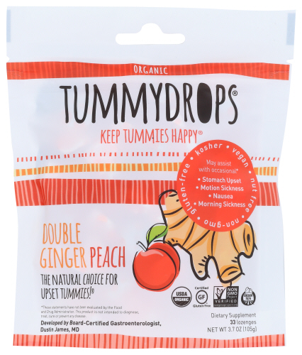 Tummydrops, Double Ginger Peach - 33 pieces