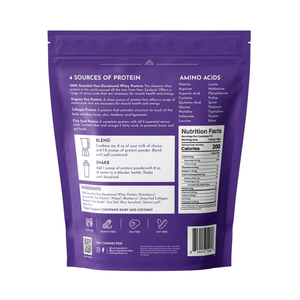 Just Ingredients Protein Powder - Mountain Berry - 2.18 lb