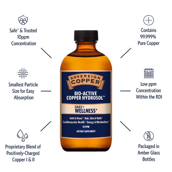 MediCOPPER - True Colloidal Copper - 250 ML In A BPA Free Plastic Bottle - Foto 3