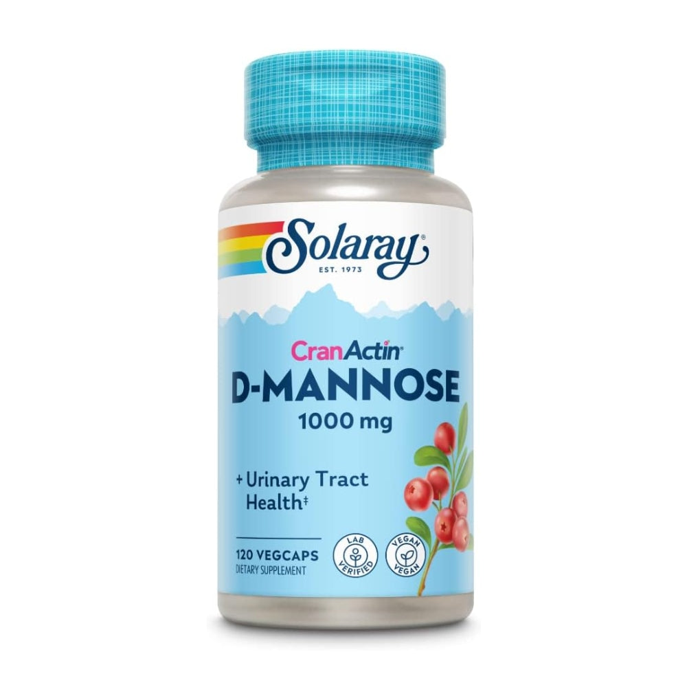 Solaray D-Mannose With Cranberry Extract - 120 VegCaps