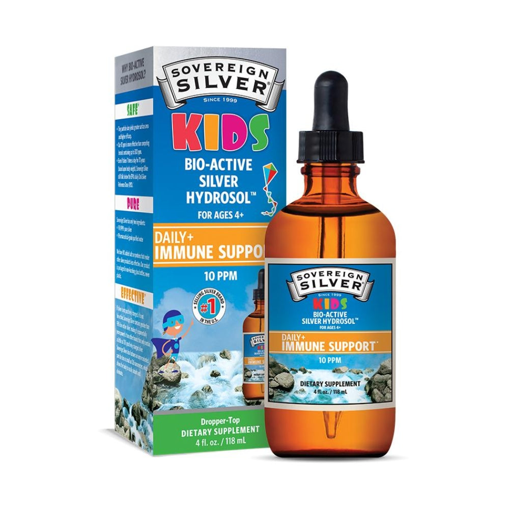 KIDS Bio-Active Silver Hydrosol + Immune Support - Dropper-Top - 4 fl oz