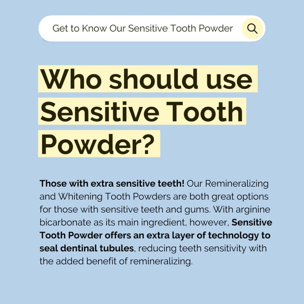 Just Ingredients Remineralizing Tooth Powder - Sensitive