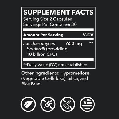 S. Boulardii Probiotic 10 Billion CFU Capsule 60 ct