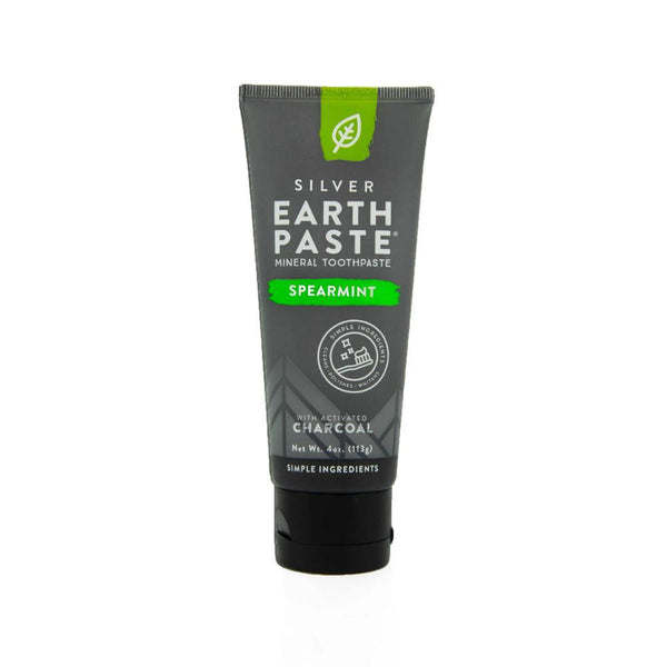 Earthpaste Spearmint Charcoal With Nano Silver 4 oz
