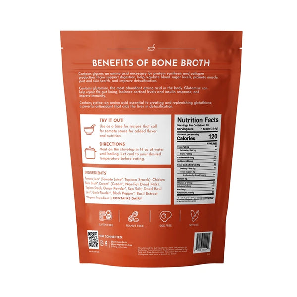 Just Ingredients Bone Broth Soup Mix - Creamy Tomato - 22.9 oz