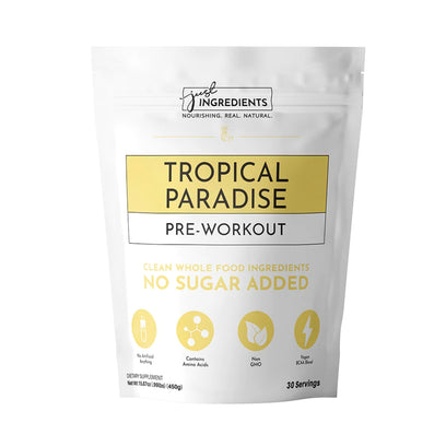 Just Ingredients Pre-Workout Powder - Tropical Paradise - 30 Servings