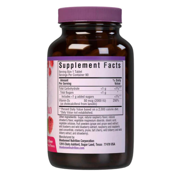 EarthSweet Vitamin D3 - 50 mcg - 90 Chewable Tabs