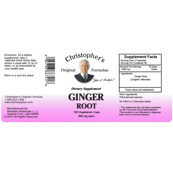 Ginger Root - 100 VegCap