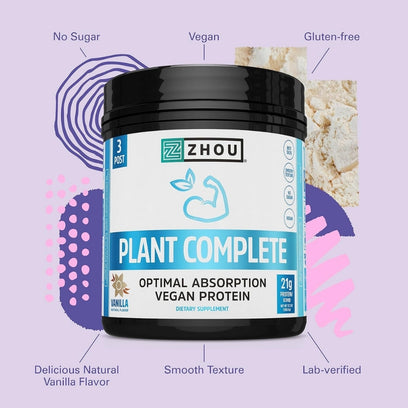 Zhou Plant Complete Optimal Absorption Vegan Protein