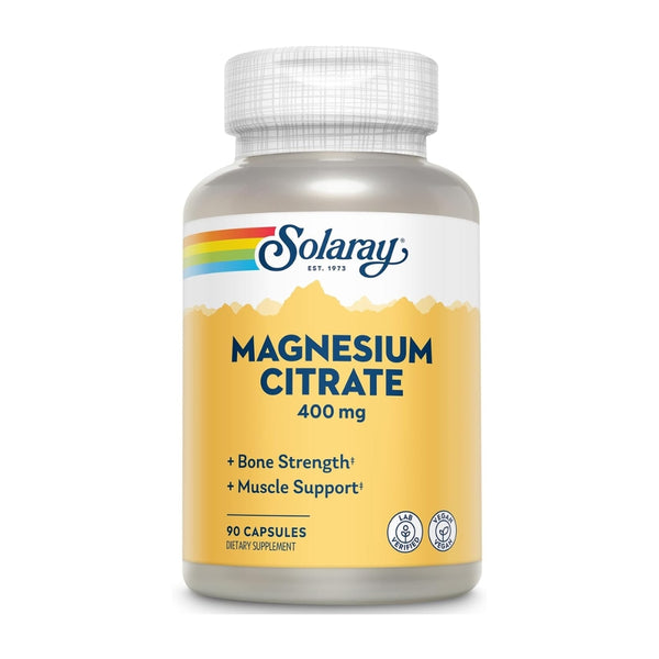 Solaray Magnesium Citrate - 90 Capsules