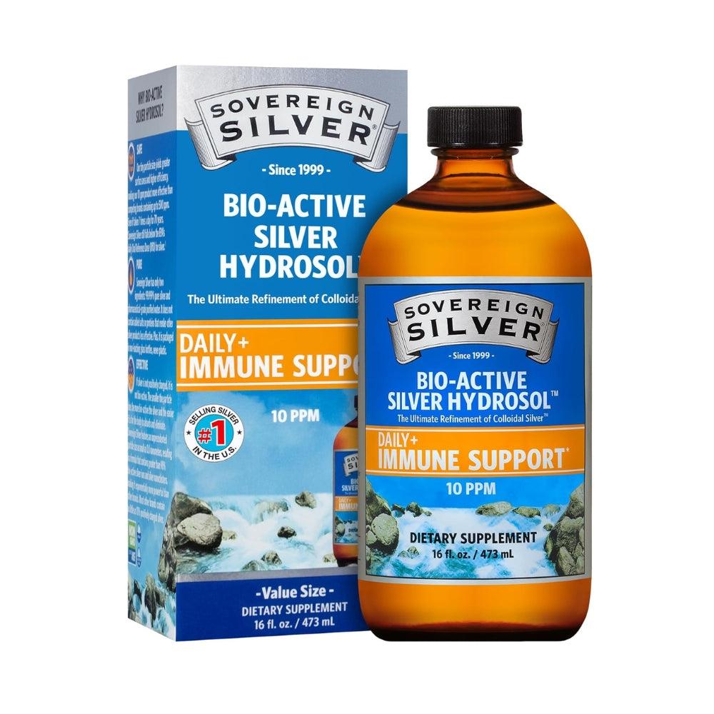 Bio Active Silver Hydrosol Daily + Immune Support - Twist Top - 16 fl oz