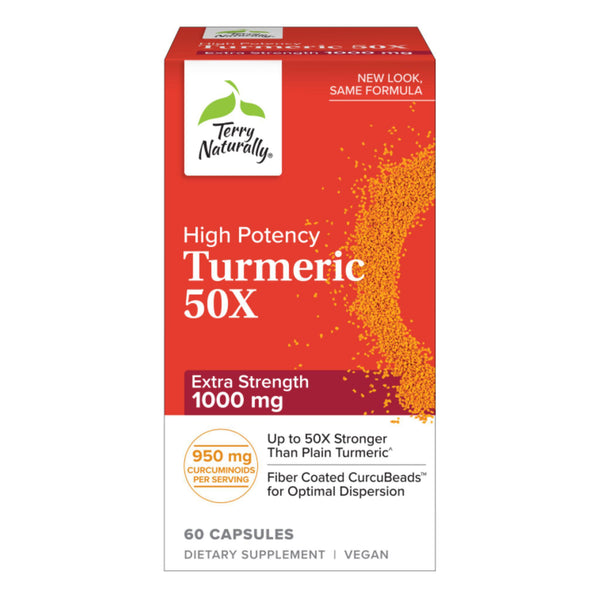 High Potency Turmeric 50X  Extra Strength 1000 mg - 60 Capsules