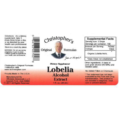 Lobelia Herb Extract (Alcohol Base) - 1 oz