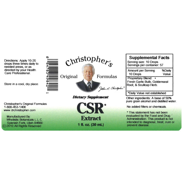CSR (Cold Sore Relief) Extract 1 oz