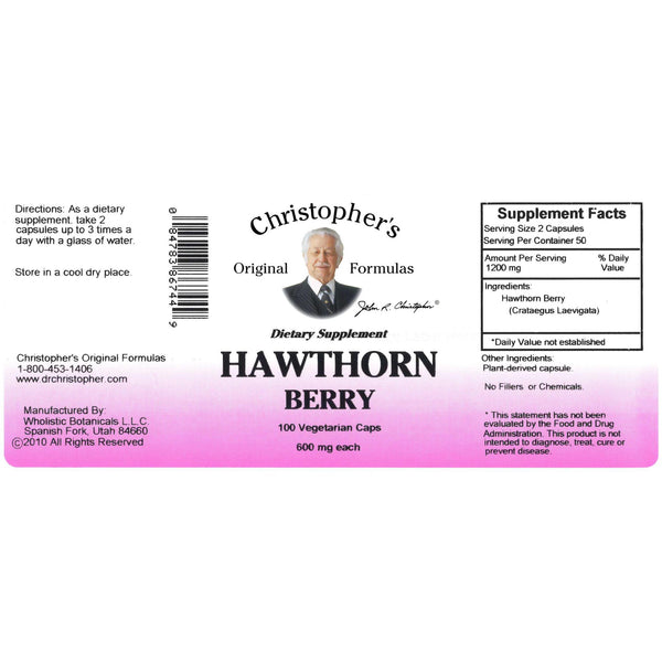 Hawthorn Berry - 100 VegCap