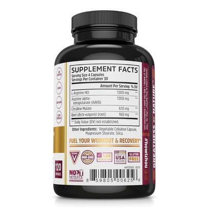 Zhou N.O. Pro Supplement Facts