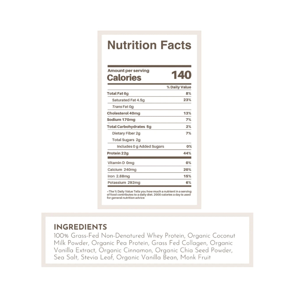 Just Ingredients Protein Powder - Vanilla Bean - 14 Sticks