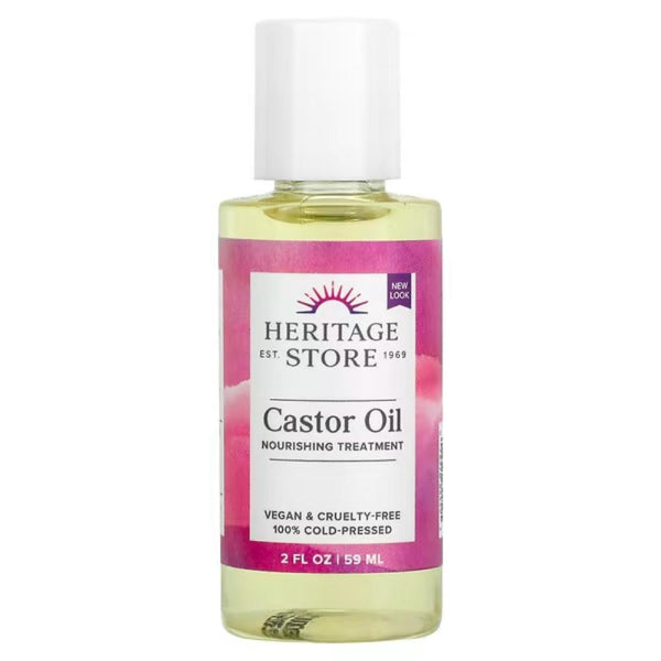 Heritage Store Castor Oil 2 oz. Nourishing Treatment.