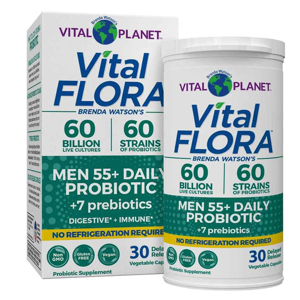 Vital Flora Men’s 55+ Daily Probiotic - 30 VegCaps