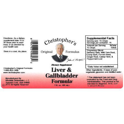 Liver & Gallbladder Formula Extract 2 oz