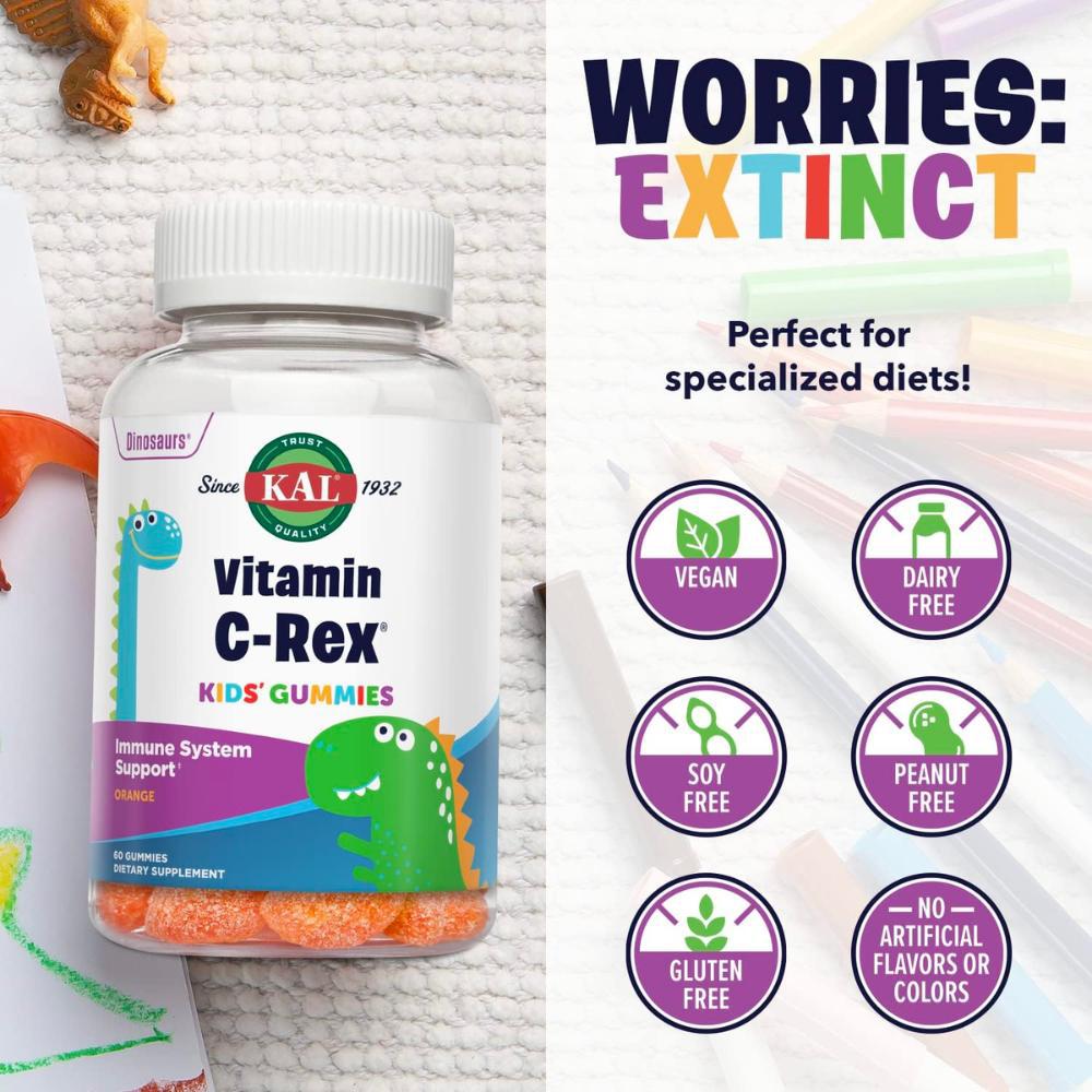 KAL Vitamin C-Rex Gummies 60 ct