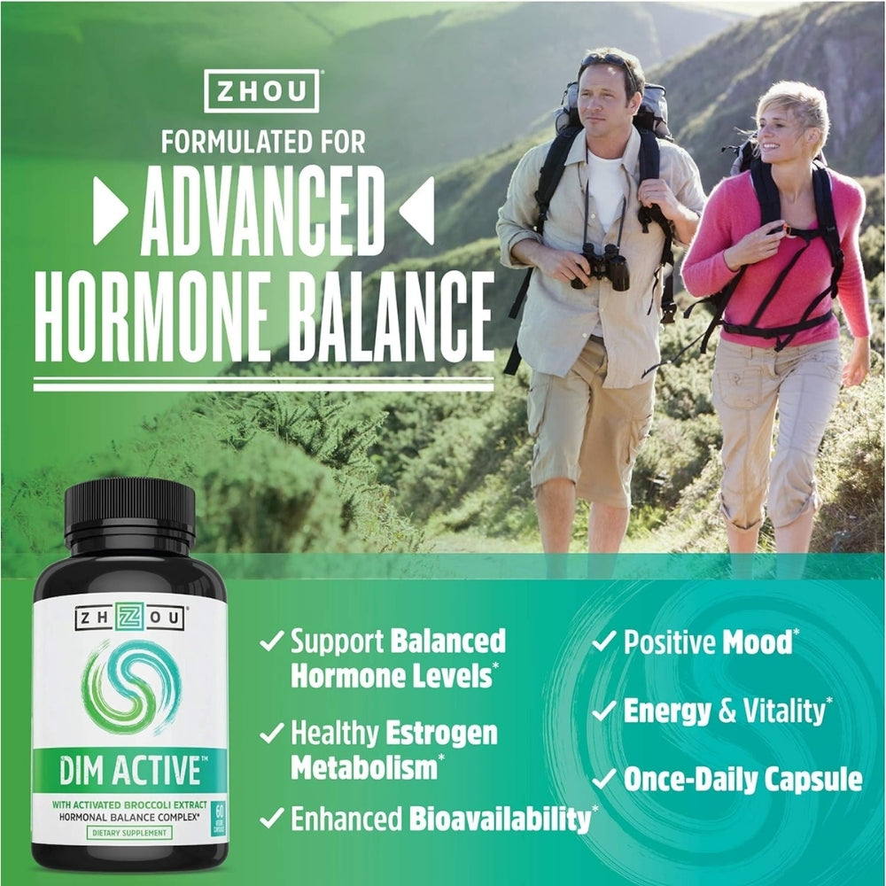 Zhou DIM Active - Support Balanced Hormone Levels for Men and Women