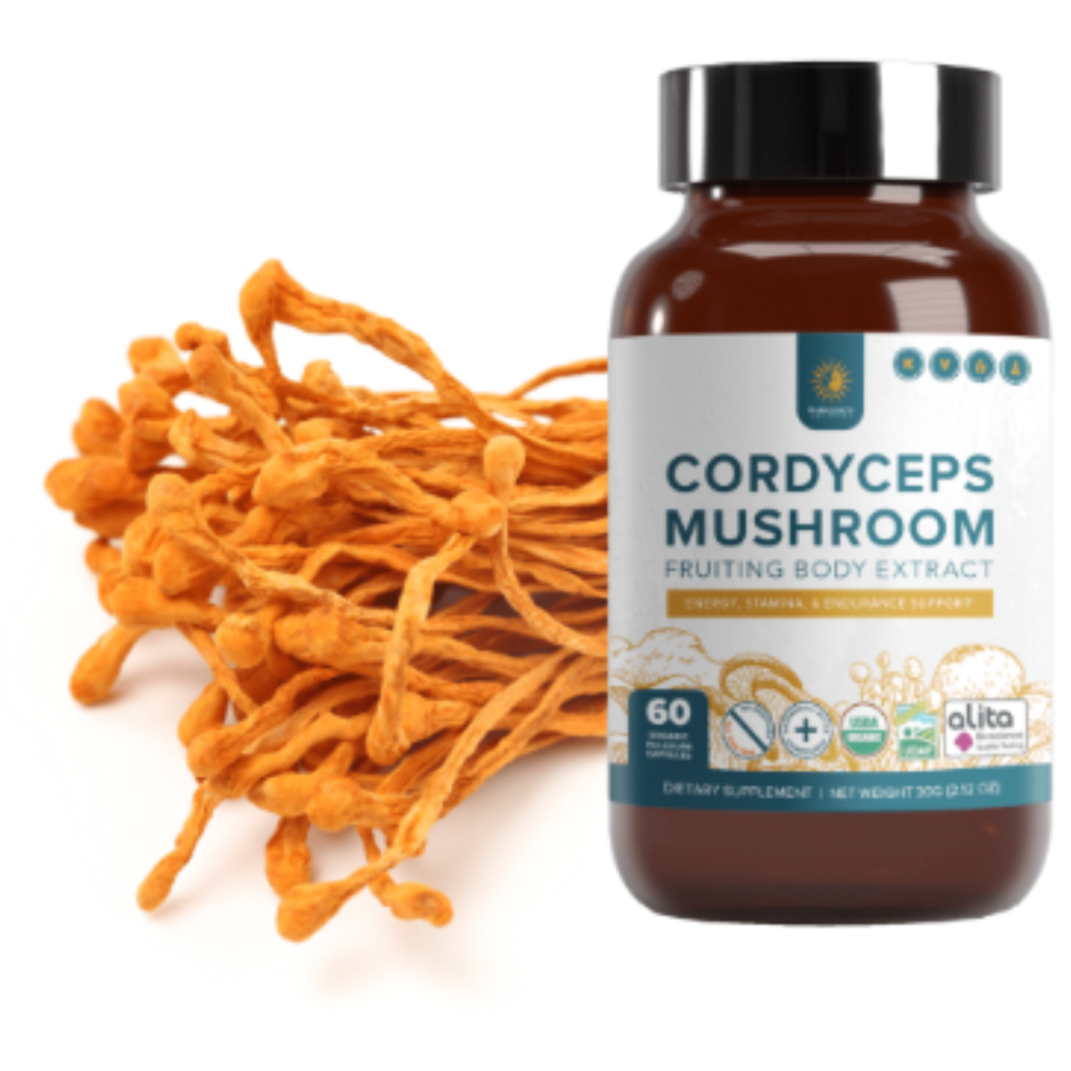 Cordyceps Mushroom Capsules 60 ct