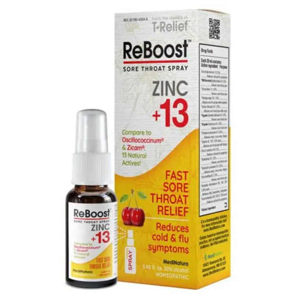 ReBoost Sore Throat – Cherry – Throat Spray 0.68 fl oz.
