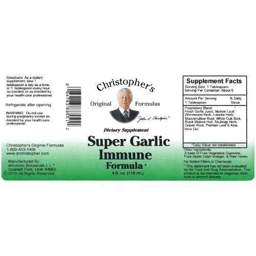 Super Garlic Immune Syrup 4 oz