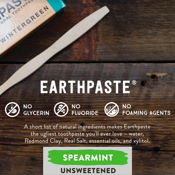 Earthpaste Spearmint Unsweetened With Nano Silver 4 oz