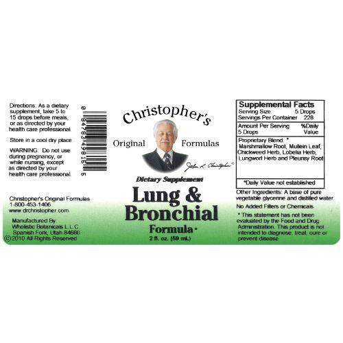 Lung & Bronchial Formula Extract - 2 oz