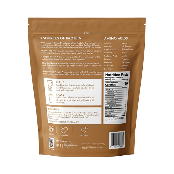 Just Ingredients Protein Powder - Roasted Peanut Butter Chocolate - 2.4 lb