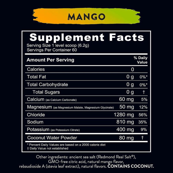 Re-Lyte Mango Hydration Drink Mix 60 servings