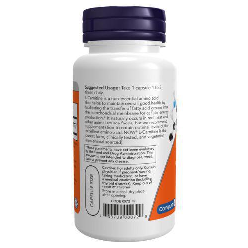 L-Carnitine 500 mg 180 ct