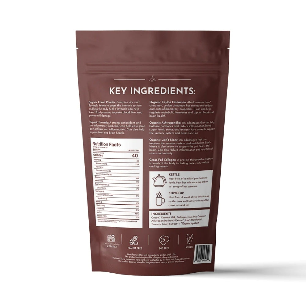 Just Ingredients Superfood Hot Chocolate - 8.8 oz