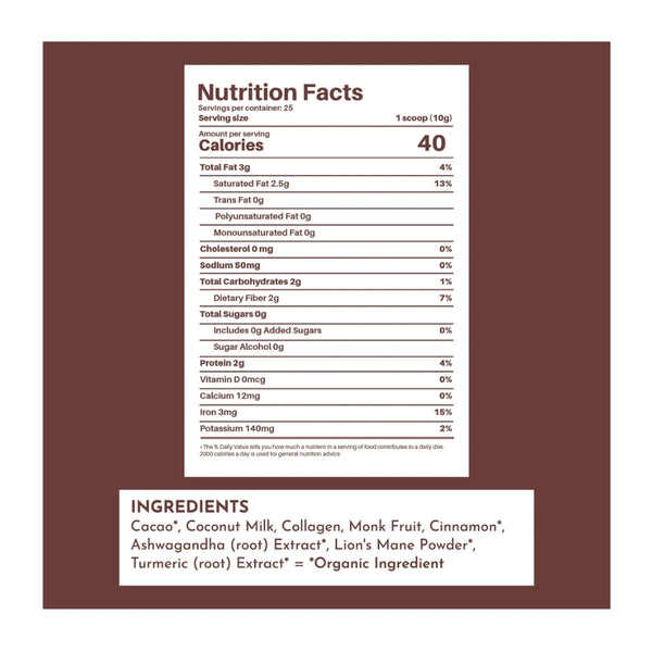 Just Ingredients Superfood Hot Chocolate - 8.8 oz