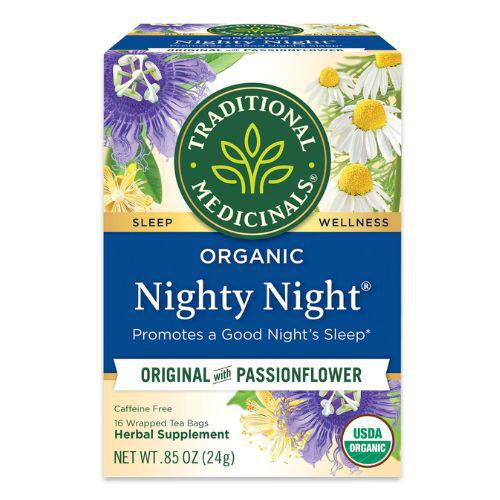 Traditional Medicinals Nighty Night, Original with Passionflower Tea-16 pk