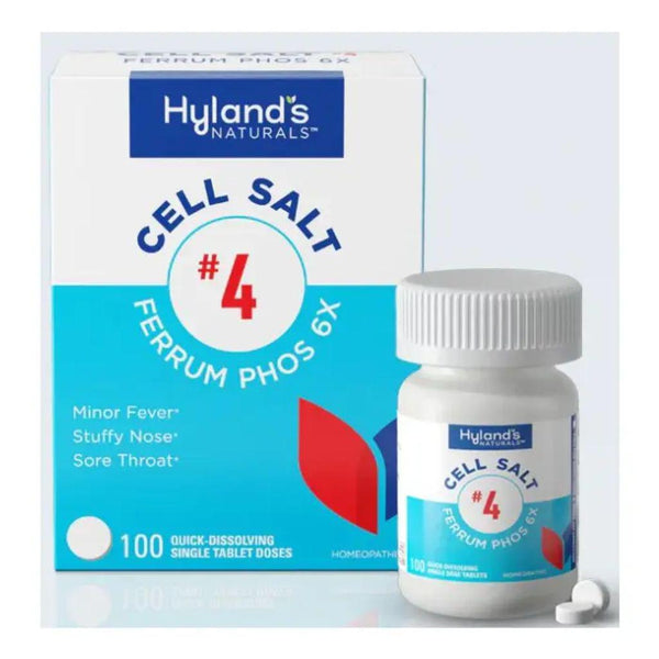 Cell Salts #4 Ferrum Phos. 6X 100 Tablets