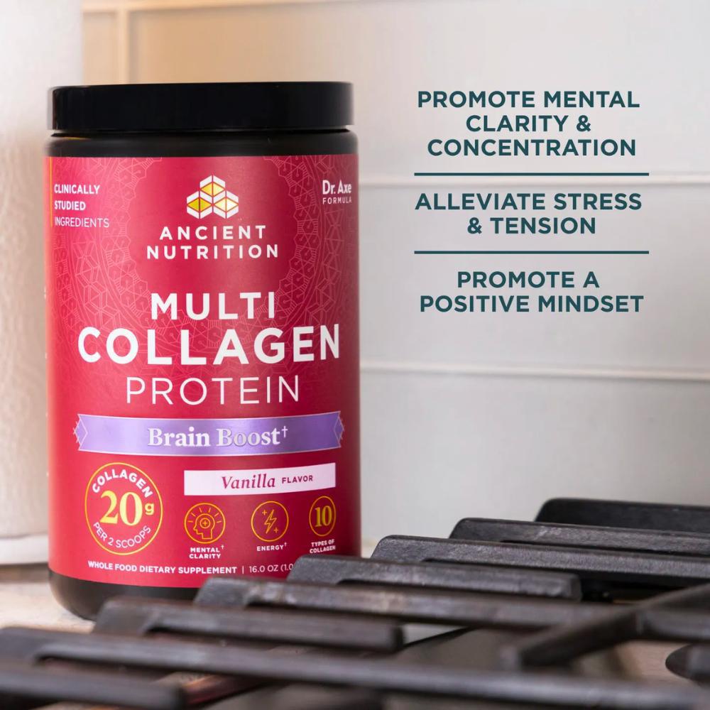 Multi Collagen Protein Brain Boost Vanilla 16 oz