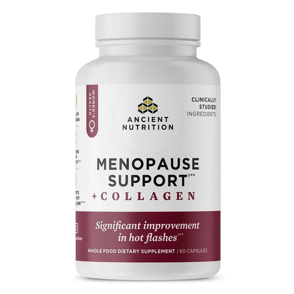 Ancient Nutrition Menopause Support + Collagen - 30 Servings - 60 Caps
